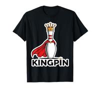 Kingpin Pin de Bowling Amusant Jeu de Mots Roi Bowler Blague Fun T-Shirt