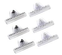 KingPoint Clips pour Notes de Musique, Pinces pour Feuilles en Plastique, Pinces pour Livres, Pinces stationnaires, Outil Parfait pour Organiser des Documents et du Papier, pour la Musique, Les Pages