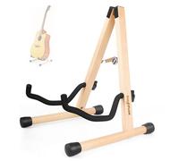 KingPoint Support de guitare acoustique en bois pour guitare électrique classique, support pliable pour guitare basse, accessoires de guitare