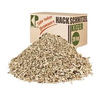 Kingpower Paillis d'écorce, copeaux de bois de pin grossiers pour jardin, potager, plate-bande surélevée ou aire de jeux, paillis décoratif, quantité : 20 kg