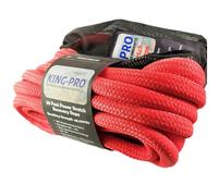 KINGPRO Kinetic Corde de remorquage de 2,2 x 7,6 m Résistance à la Rupture : 13,6 kg 100% Nylon Robuste 30% Extensible pour camions de Grande Taille et Grands SUV Véhicules