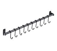 kingrack Cuisine Support Mural,Barre de Suspension,Porte-Casseroles Mural de Suspension,Porte-Casserole Mural,Barre Ustensile,Porte-Casseroles Mural de Suspension,570mm x 1