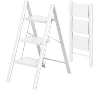KINGRACK Escabeau 3 marches Blanc