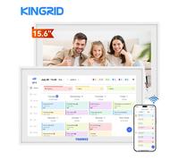 Kingrid P15 15,6 pouces, calendrier numérique intelligent WiFi, planification des repas et des tâches, récompenses pour enfants, Wi-Fi, synchronisation Google/iCloud, 32 Go, calendrier électronique P1