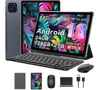 Tablette Tactile KINGRID T90 11" FHD,Android 16,RAM 24Go ROM 128Go-SD 2To,8000 mAh,Gemini AI,Avec Clavier,Etui,Stylet,Souris.
