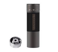 KINGrinder K7 Moulin à café manuel avec poignée incurvée, récipient magnétique et clip de poudre, broyeur conique professionnel 7 pans en acier inoxydable, capacité de 30 à 35 g