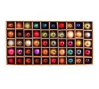 Kingrol Lot de 50 Boules décoratives en Verre de 2,5 cm, Mini Boules décoratives pour Sapin de Noël, Mariage, fête, décoration d'intérieur