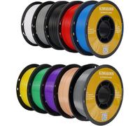 Kingroon Filament PL 1,75 mm pour imprimante 3D, précision dimensionnelle +/- 0,03 mm, bobine de 10 kg (22 LBS) Filament PLA pour imprimante 3D, Noir Blanc Gris Rouge Bleu Jaune Vert Violet Peau