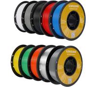 Kingroon Lot de filaments PLA de 1,75 mm pour imprimante 3D, filament multicolore de 10 kg, précision dimensionnelle +/- 0,03 mm