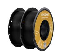 Kingroon PLA Filament 1.75mm, PLA 3D Drucker Filament Maßgenauigkeit +/- 0.03mm, 2KG Spule (4.4 LBS) PLA Filament für 3D Drucker, 2 Spulen Schwarz