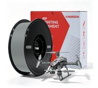 Kingroon PLA Plus (PL Filament pour imprimante 3D, précision dimensionnelle +/- 0,03 mm, bobine de 1 kg, 1,75 mm, gris