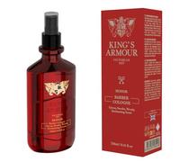 King's Armour HONOR Barber Cologne Spray après-rasage - Notes d'agrumes, de fumée et de bois, parfums enchanteurs - Parfum de luxe du Royaume-Uni - Cadeau élégant pour homme - 250 ml