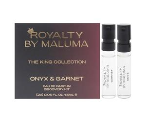 Kings by Royalty By Maluma for Men - 2 Pc Mini Gift Set 1.5ml Onyx EDP Spray, 1.5ml Garnet EDP Spray