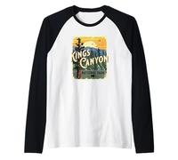 Kings Canyon National Park California USA Souvenir Vintage Manche Raglan