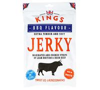 Kings Elite Snacks Traditional BBQ Flavour Air Dried Beef Jerky Gluten Free 350g