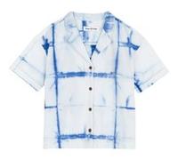 Kings Of Indigo Athalie Short Sleeve Shibori Natural Indigo Taille: XS | Chemisiers Outlet | Femme | Bleu