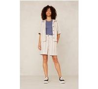 Kings Of Indigo Morrigan Ecru Hemp Stripe Taille: S | Chemises à boutons Outlet | Femme | Marron
