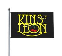 Kings Rock Band of Leon Drapeau Double Face 3x5FT - Fan Banner Hip Hops Musique - Décoration Murale Chambre Fans Concert Outdoor Cadeau Vintage