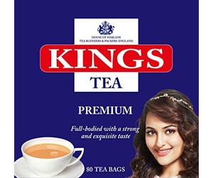 KINGS TEA PREMIUM ENGLISH BREAKFAST TEA 160 TEA BAGS (MULTIPACK OF 2*80 TEA BAGS)