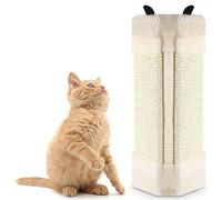 KingSaid Planche à griffoir d'angle pour chat 50 cm Beige