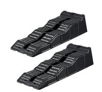 KingSaid Rampes Nivellement Camping-Car 2.5T Cales Roues Voiture PP Robuste | Rampes Levage Véhicule robustes en PP avec niveaux réglables antidérapants pour caravane