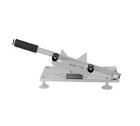 KingSaid Trancheuse à Jambon et Saucisson Manuel - Coupe Saucisson, Trancheuse à Pain et Viande Congelée 32x15cm Épaisseur Réglable | Machine de Découpe Domestique