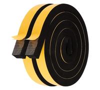 Kingsea 2 Rouleaux Joint Isolant en Mousse Caoutchouc,12mm×10mm×2m Bande Etancheite Autocollante pour Isolation Thermique,Coupe-vent,Isolation Acoustique