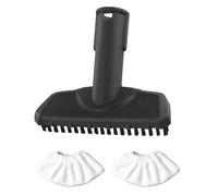 kingsea Brosse à main pour nettoyeur à vapeur - Tête de brosse à vapeur avec tampon de rechange en microfibre - Compatible avec aspirateur Karcher Steam Cleaner