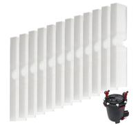 kingsea Lot de 12 tampons filtrants de rechange en mousse bio pour aquarium compatibles avec filtre Fluval FX4 / FX5 / FX6, bloc de mousse biologique, tampons filtrants en mousse FX4