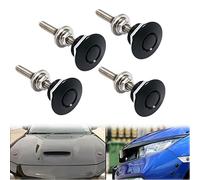 kingsea Lot de 4 clips de fixation pour pare-chocs, 30 mm, bouton poussoir universel pour capot de carrosserie, tôles de moteur