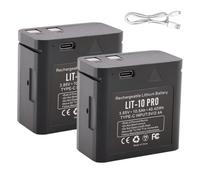 KingSener Lot de 2 batteries LIT-10 PRO pour SPYPOINT Cell-LINK LINK LINK-Micro-LTE LINK-Micro-LTE LINK-Micro-S-LTE CELL-LINK-10 Honeycomb Offroad Camera Deux batteries pour caméra Cellular Trail avec