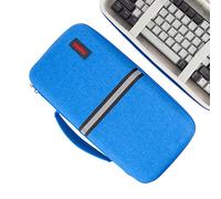Kingshion Étui rigide à 75 % pour clavier, étui de rangement rigide de voyage pour clavier portable 84 touches, compatible avec Keychron K2, clavier mécanique Logitech POP Keys. (BAG ONIY)-Bleu foncé