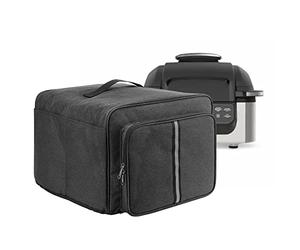 Kingshion Housse anti-poussière 5 en 1 avec sac de rangement compatible avec Ninja Foodi Grill AG301, AG302, AG400, sac de rangement avant et sac d'insertion latérale, housse anti-poussière pour Ninja