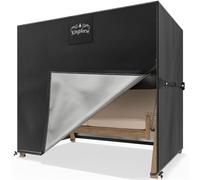 Kingsleeve® Housse de Balancelle de Jardin 2-3 Places en Tissu Oxford - Bâche de Protection Imperméable en Polyester Haute Qualité, Anti-Gel, Anti-UV, 175 x 125 x 160 cm