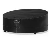 Kingsleeve® Housse Ronde de Protection Exterieur en Tissu Oxford - Bâche Ronde de Protection Imperméable en Polyester Haute Qualité, Anti-Gel, Anti-UV, 188x229cmx90/50cm pour lit ou îlot de Jardin