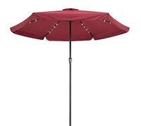 Kingsleeve Parasol Ø 330 cm Parasol en Aluminium avec manivelle Protection Solaire Jardin terrasse extérieur