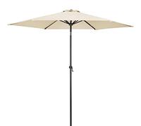 Kingsleeve® Parasol inclinable Ø 300cm Beige Parasol en Aluminium avec manivelle Protection UV50+ Pare-Soleil Jardin