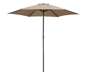 Kingsleeve® Parasol inclinable Ø 300cm taupe Parasol en aluminium avec manivelle Protection UV50+ Pare-soleil jardin