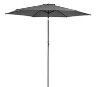 Kingsleeve® Parasol inclinable Ø300cm Anthracite Parasol en Aluminium avec manivelle Protection UV50+ Pare-Soleil Jardin