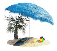 Kingsleeve® Parasol inclinable Hawaii 192 cm bleu Parasol de plage Ø 160 cm réglable Jardin terrasse extérieur
