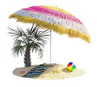 Kingsleeve® Parasol inclinable Hawaii 192 cm multicolore Parasol de plage Ø 160 cm réglable Jardin terrasse extérieur