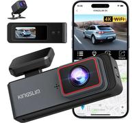 Kingslim E4 Dashcam 4K WiFi Voiture Caméra DVR Accident Enregistrement GPS