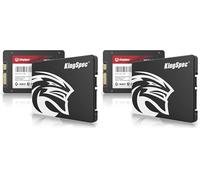 KingSpec 1To 2.5" SATA SSD, 3D NAND Flash Disque Dur SSD Interne, Vitesse de Lecture jusqu'à 550 Mo/Sec - pour Ordinateur de Bureau/Portable/Tout-en-Un (Lot de 2)