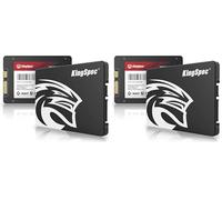 KingSpec 256Go 2.5" SATA SSD, SATA III 6Go/s SSD Interne - 3D NAND Flash pour Ordinateur de Bureau/Portable/Tout - en - Un (P3,256Go) (Lot de 2)