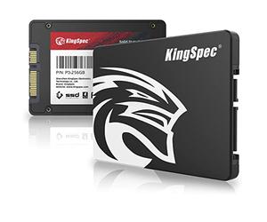 KingSpec 256Go 2.5" SATA SSD, SATA III 6Go/s SSD Interne - 3D NAND Flash pour Ordinateur de Bureau/Portable/Tout - en - Un (P3,256Go)