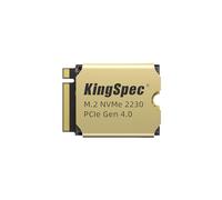 KingSpec 512Go M.2 2230 PCIe Gen4x4 NVMe SSD avec dissipateur, Vitesse de Lecture jusqu'à 5000 Mo/s, SSD pour Steam Deck, ASUS Rog Ally, Surface Pro