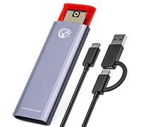 KingSpec M.2 NVMe Boîtier SSD, Adaptateur NVMe sans Outil avec câble USB C 10 Gbit/s vers C + A, Prend en Charge Les SSD PCIe avec clé M/B + M (Taille : 2230/2242/2260/2280)