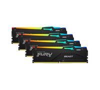 Kingston Technology FURY Beast 128 Go 5200 MT/s DDR5 CL40 DIMM (Kits de 4) RGB XMP