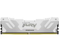 Kingston FURY Renegade DDR5 Argent/Blanc XMP 16Go 6400MT/s CL32 DIMM Mémoire pour PC de Gamer Module Simple - KF564C32RW-16
