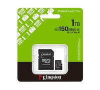Kingston 1TB microSDXC Canvas Select Plus Gen3 150MB/s A1 Card + Adapter - Carte SD